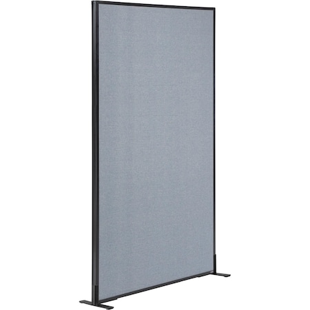 Global Industrial 36-1/4W x 96H Freestanding Office Partition Panel, Blue 695788FBL